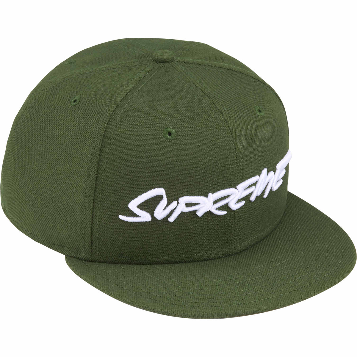 Boné Supreme x Futura x New Era "Script Logo" Verde