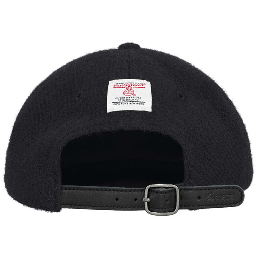 Boné Supreme 6-Panel "Harris Tweed FW24" Preto