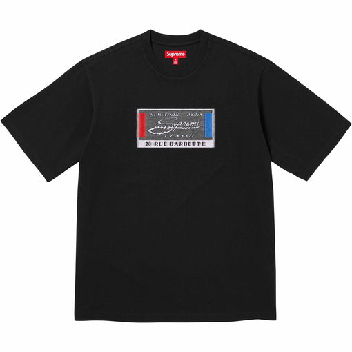 Camiseta Supreme "Intarsia Label" Preto