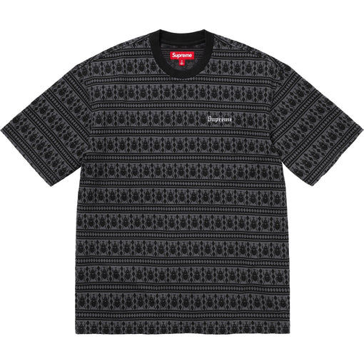 Camiseta Supreme "Jacquard Scarab S/S Top" Preto