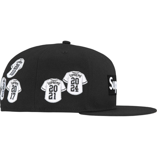 Boné Supreme x New Era "Jerseys Box Logo" Preto