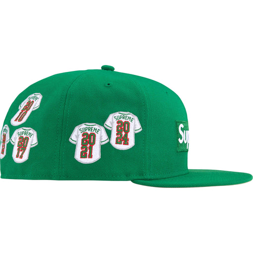 Boné Supreme x New Era "Jerseys Box Logo" Verde