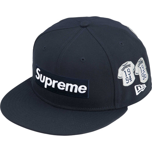 Boné Supreme x New Era "Jerseys Box Logo" Navy