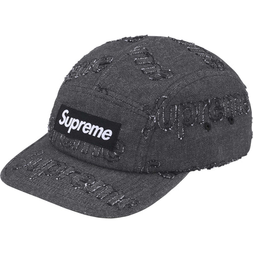 Boné Supreme "Lasered Denim" Preto