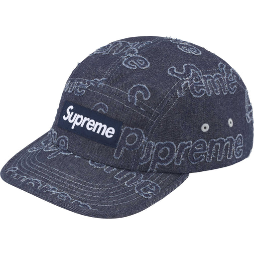 Boné Supreme "Lasered Denim" Azul Marinho