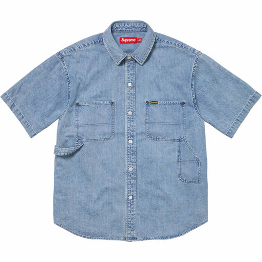 Camisa Supreme "Loose Fit Denim Painter" Azul