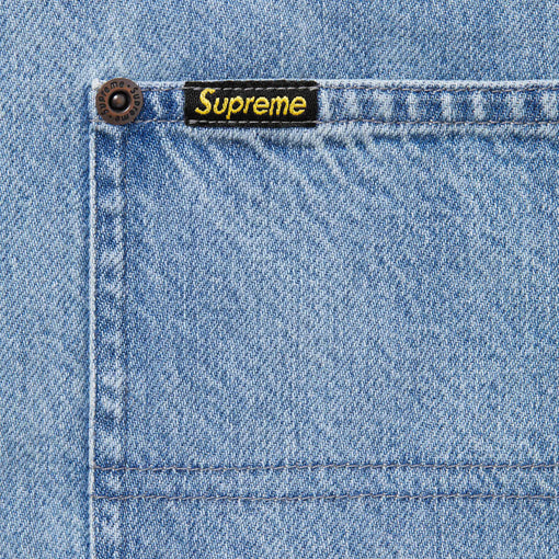 Camisa Supreme "Loose Fit Denim Painter" Azul