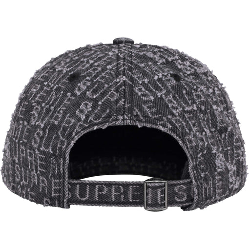 Boné 6-Panel Supreme "Needle Punch Denim" Preto