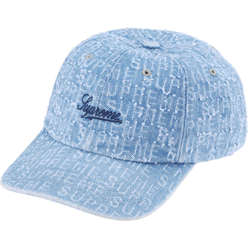 Boné 6-Panel Supreme "Needle Punch Denim" Azul