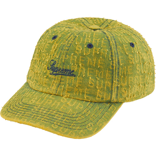 Boné 6-Panel Supreme "Needle Punch Denim" Verde