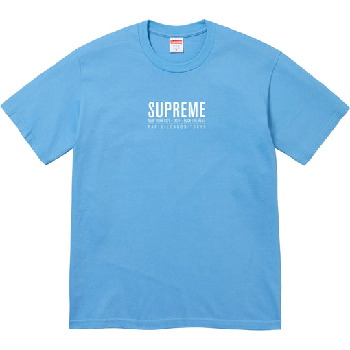 Camiseta Supreme "Paris" Azul Claro