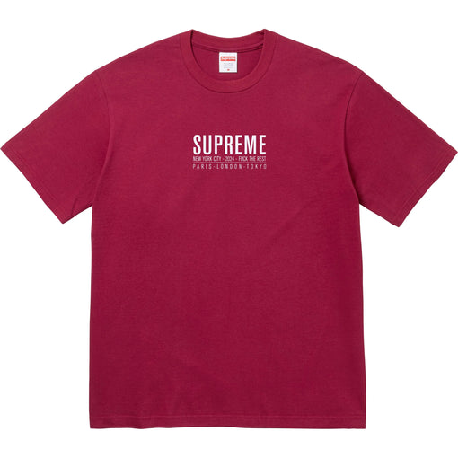 Camiseta Supreme "Paris" Cardinal