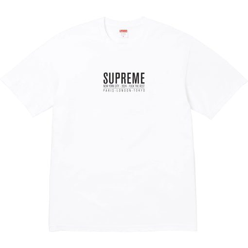 Camiseta Supreme "Paris" Branco