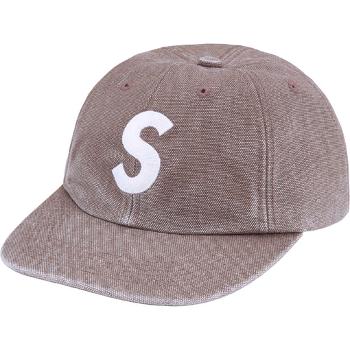 Boné 6-Panel Supreme "Pigment S Logo" Khaki