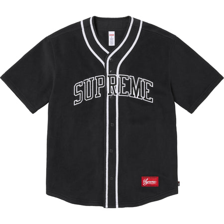 Camisa Jersey Supreme x Polartec "Baseball" Preto