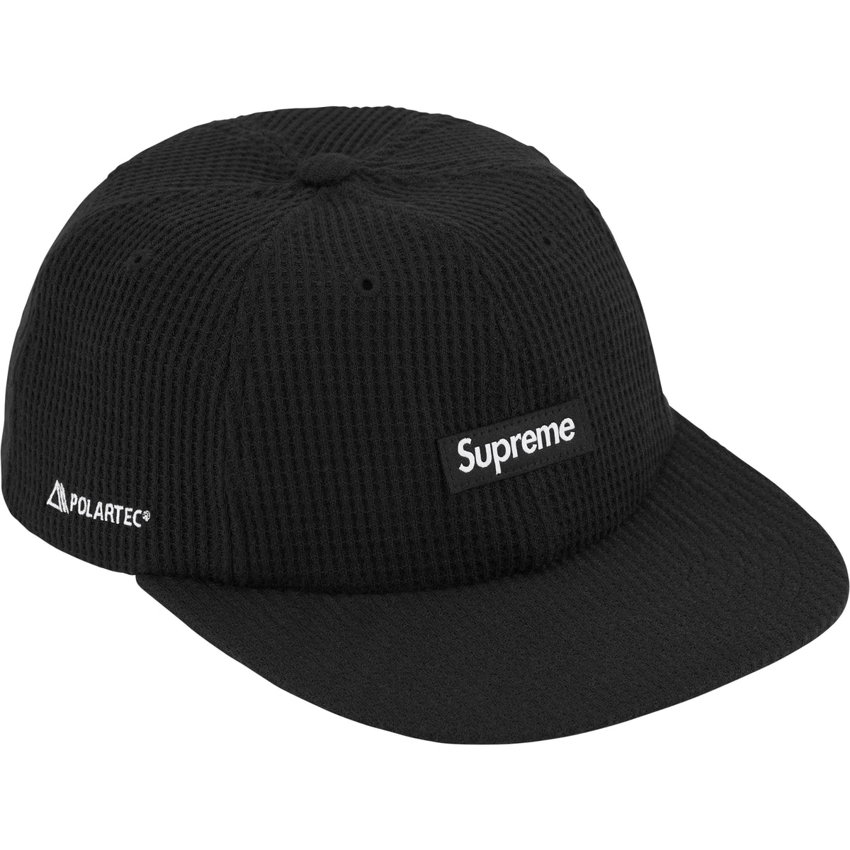 Boné 6-Panel Supreme x Polartec "Waffle Small Box" Perto