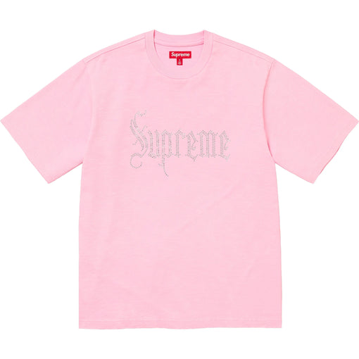 Camiseta Supreme "Rhinestone" Rosa