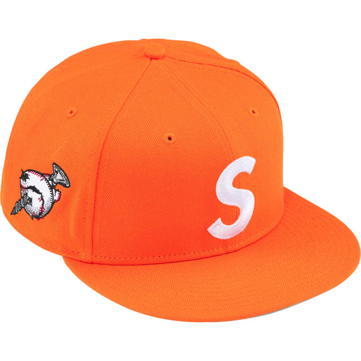 Boné Supreme x New Era "Screw Ball S Logo" Laranja