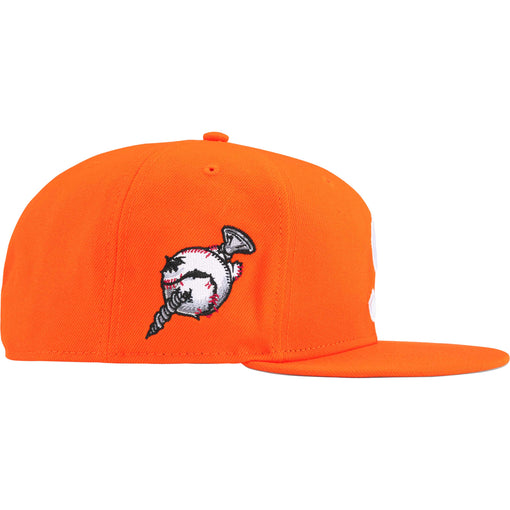 Boné Supreme x New Era "Screw Ball S Logo" Laranja