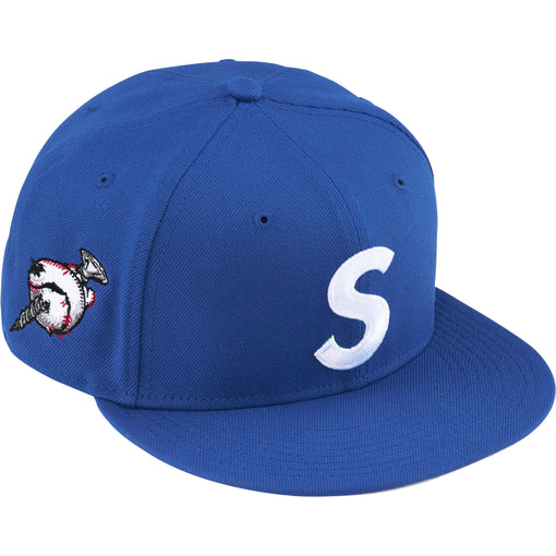 Boné Supreme x New Era "Screw Ball S Logo" Azul