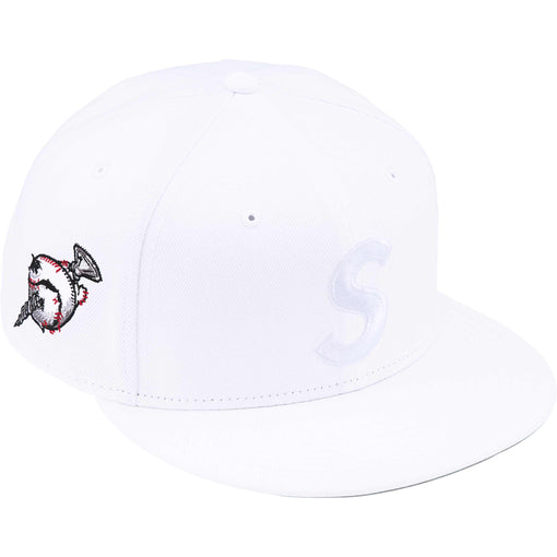 Boné Supreme x New Era "Screw Ball S Logo" Branco