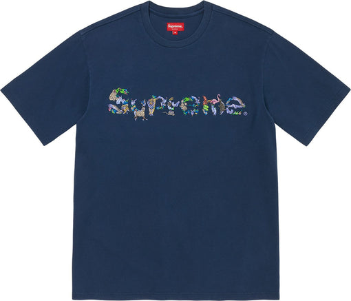 Camiseta Supreme "Animal Kingdom" Azul Marinho