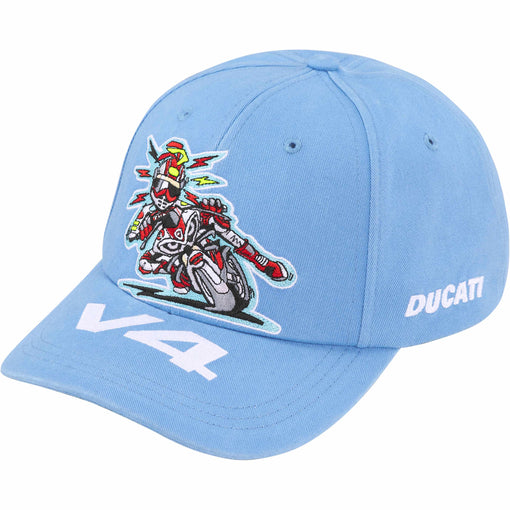 Boné 6-Panel Supreme x Ducati "Bike" Azul