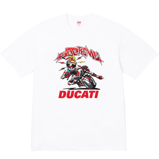 Camiseta Supreme x Ducati "Bike" Branco