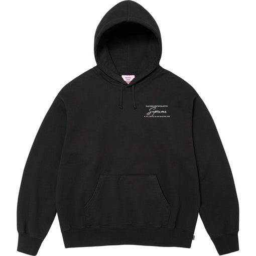 Moletom Supreme x Martine Rose "Logo Hooded" Preto