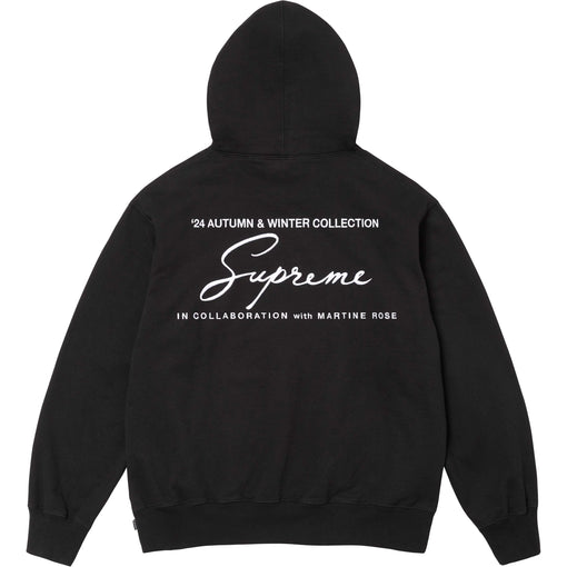 Moletom Supreme x Martine Rose "Logo Hooded" Preto