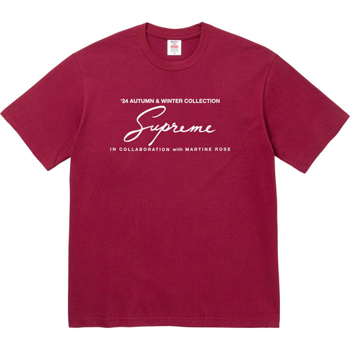 Camiseta Supreme x Martine Rose "Logo" Cardinal