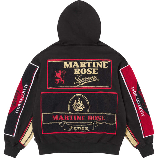 Moletom Supreme x Martine Rose "Towel Zip Up" Preto