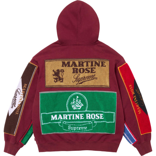 Moletom Supreme x Martine Rose "Towel Zip Up" Cardinal