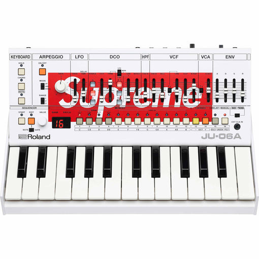 Sintetizador Supreme x Roland "JU-06A Synthesizer" Branco