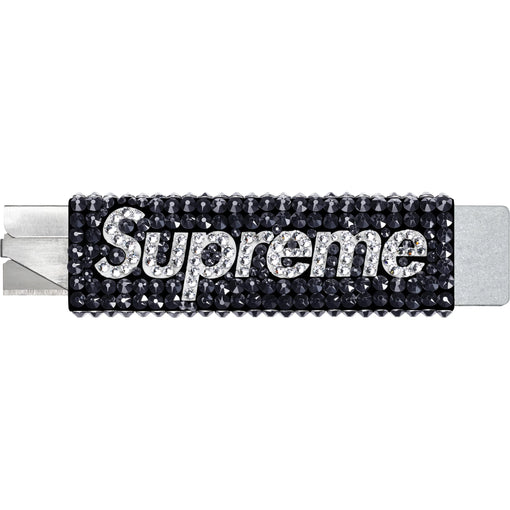 Estilete Supreme x Swarovski "Crystal Box Cutter" Preto