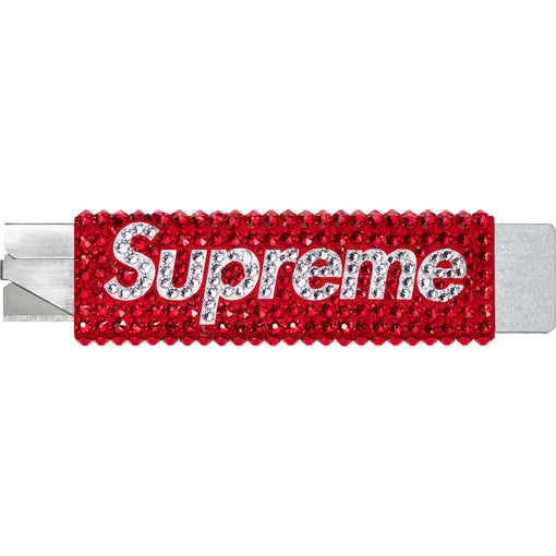 Estilete Supreme x Swarovski "Crystal Box Cutter" Vermelho