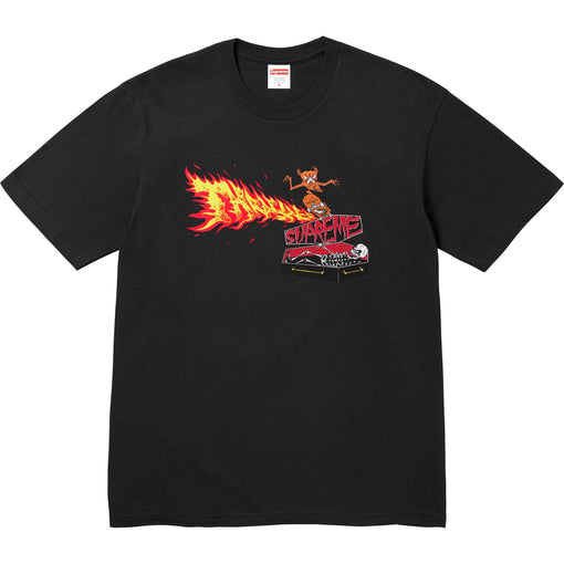 Camiseta Supreme x Thrasher "Back Tail" Preto