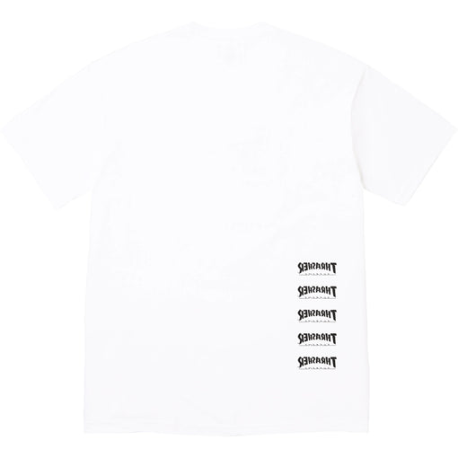 Camiseta Supreme x Thrasher "Back Tail" Branco