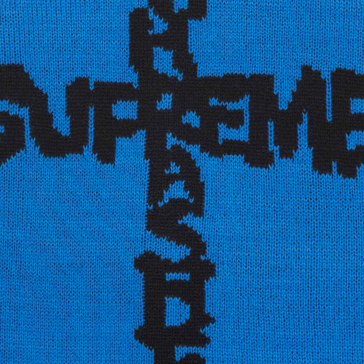 Touca Supreme x Thrasher "Cross" Azul