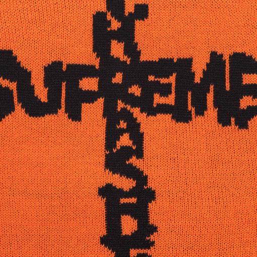 Touca Supreme x Thrasher "Cross" Laranja