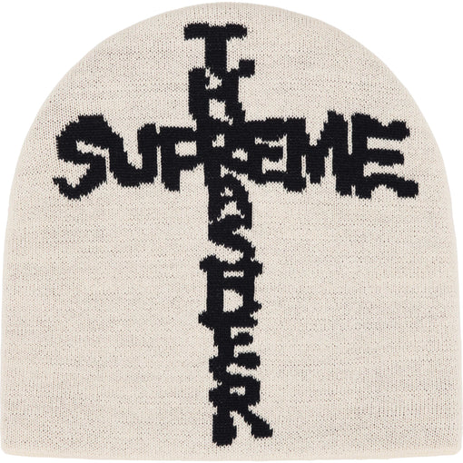 Touca Supreme x Thrasher "Cross" Creme