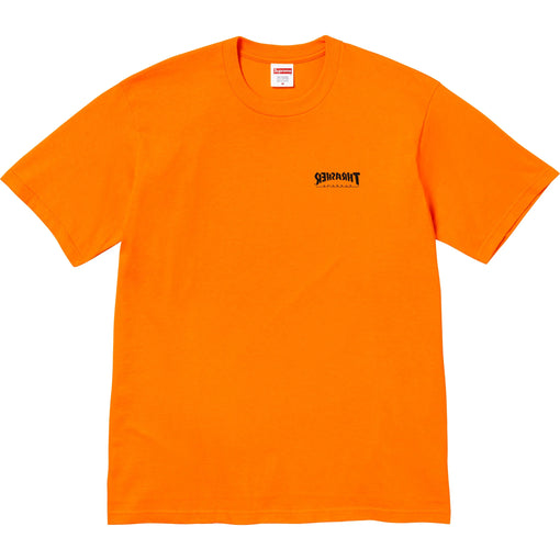 Camiseta Supreme x Thrasher "Cross" Laranja