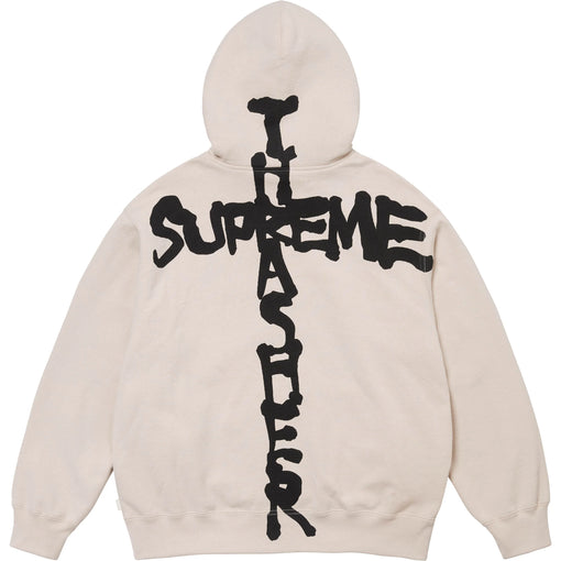 Moletom Supreme x Thrasher "Zip Up Hooded" Creme