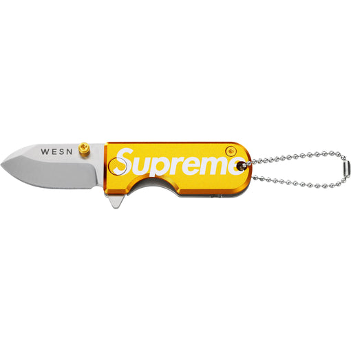 Chaveiro Supreme x WESN "Microblade" Amarelo