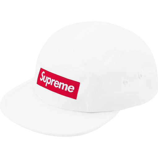 Boné 6-Panel Supreme "Waxed Ripstop" Branco