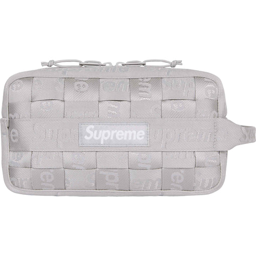 Bolsa Necessaire Supreme "Woven Utility" Cinza