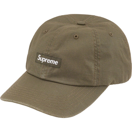 Boné 6 Panel Supreme "Small Box Coated Linen" Verde