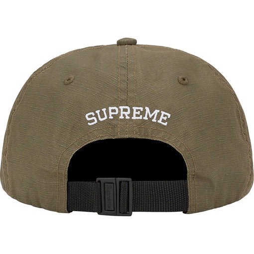 Boné 6 Panel Supreme "Small Box Coated Linen" Verde