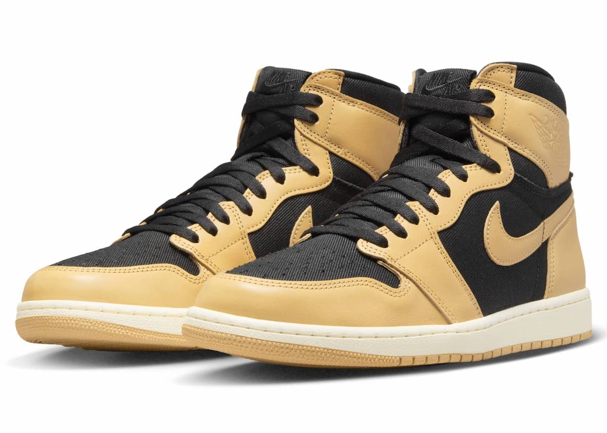 Air jordan 1 black 2024 and yellow release date