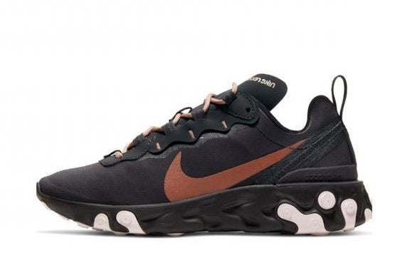 Nike react element store black orange